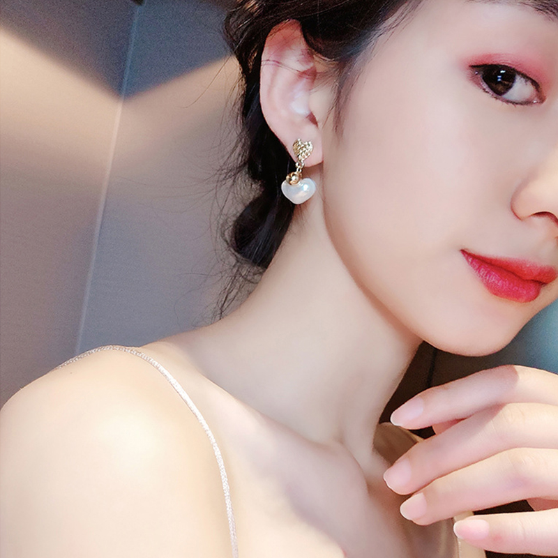 Fashion Wanita Mutiara Pernyataan Telinga Stud Wanita Anting Drop Earrings Perhiasan Aksesoris Perempuan Perhiasan Permen