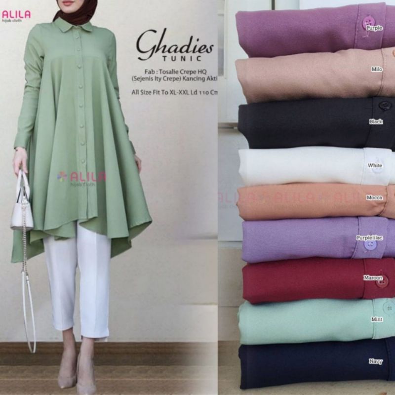 TUNIK/ GHADIES TUNIC By ALILA HIJAB CLOTH