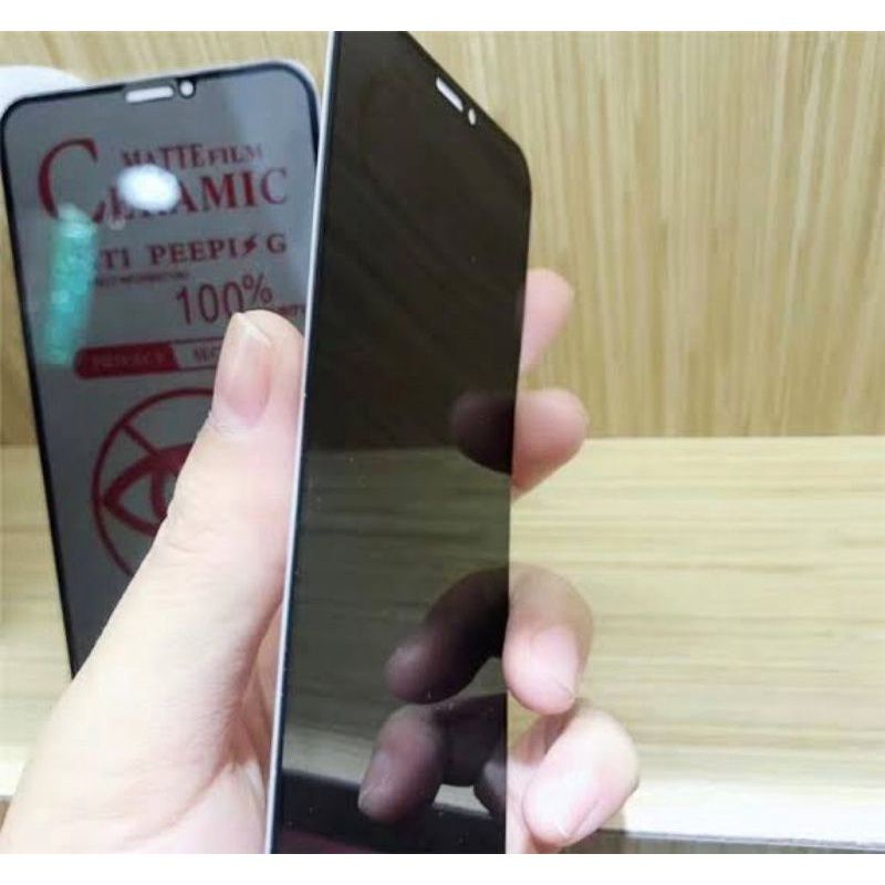 Ceramic Glass ANTI SPY Oppo A52/A92 Anti gores Glare Full Screen Spy