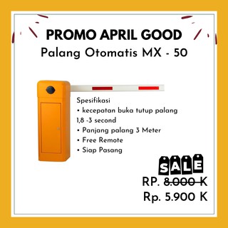 Diskon Palang Parkir Otomatis Barrier Gate Parking Gate Mx 50 Remote Shopee Indonesia