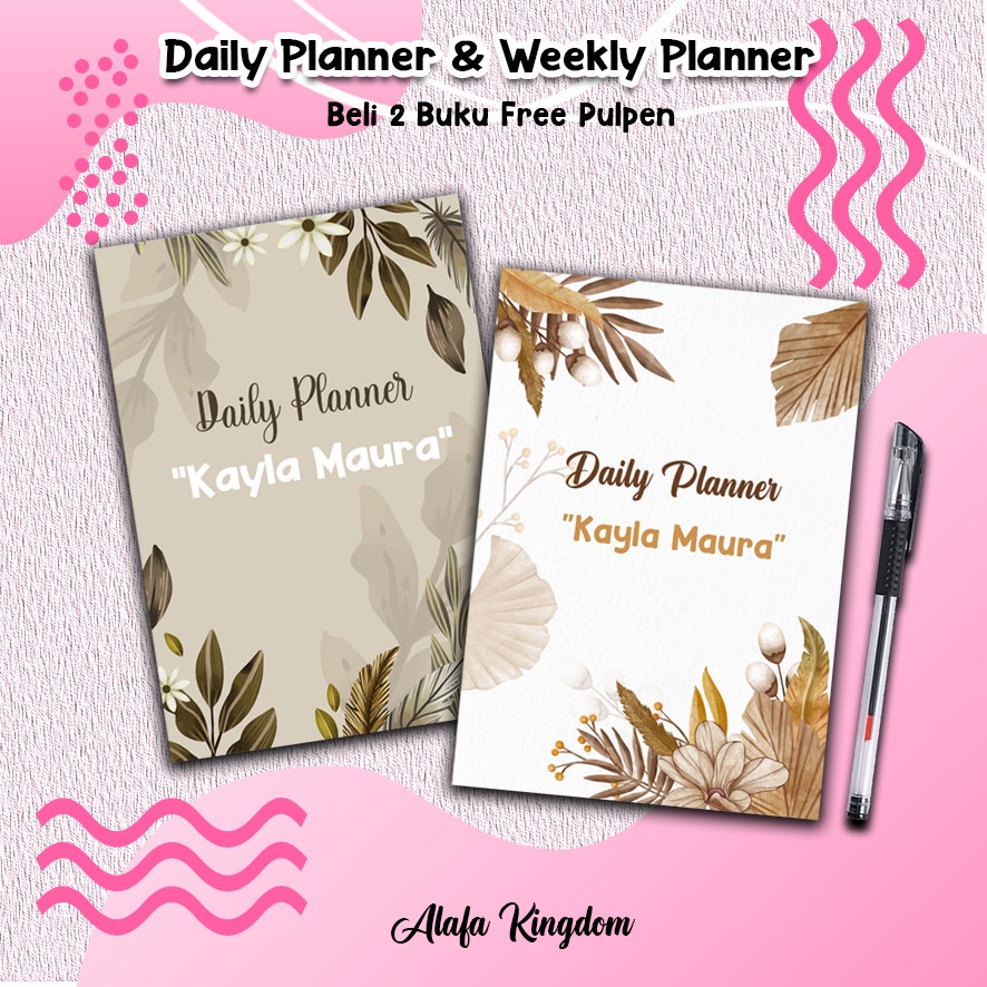 

Alafakingdom 09-10 Daily Planner / Weekly Planner / Weekly Schedule / Buku Catatan Harian
