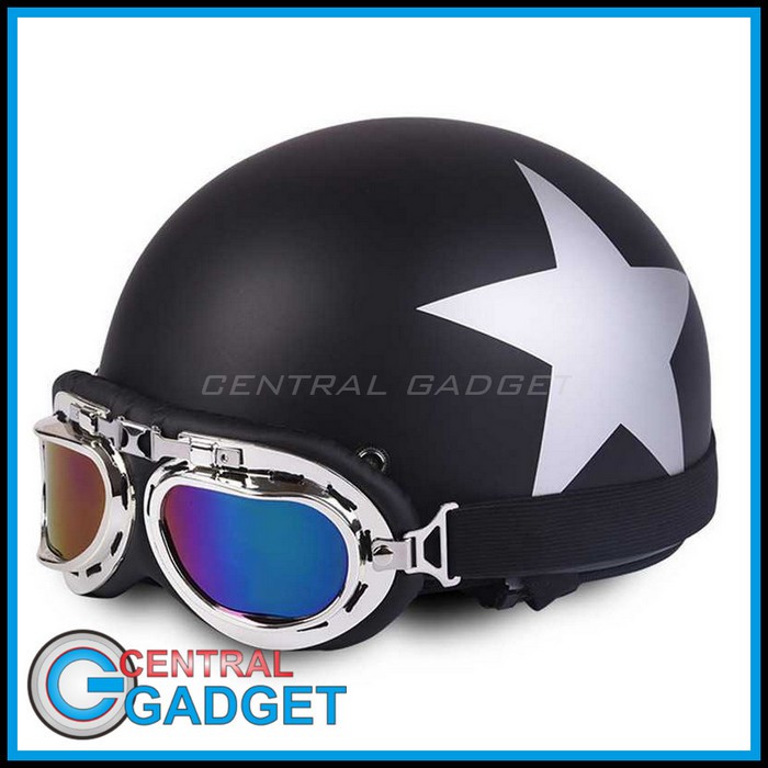Helm Catok Retro Motor Klasik - Model Star