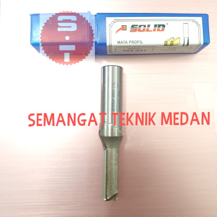 MATA PROFIL ROUTER STRAIGHT KOREK LURUS 1/2" x 3/8" 10mm SOLID 104-431
