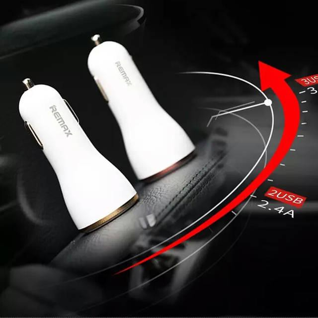 Remax Dolphin Car Charger RCC206 2 Ports USB 2x2.4A 100% ORIGINAL