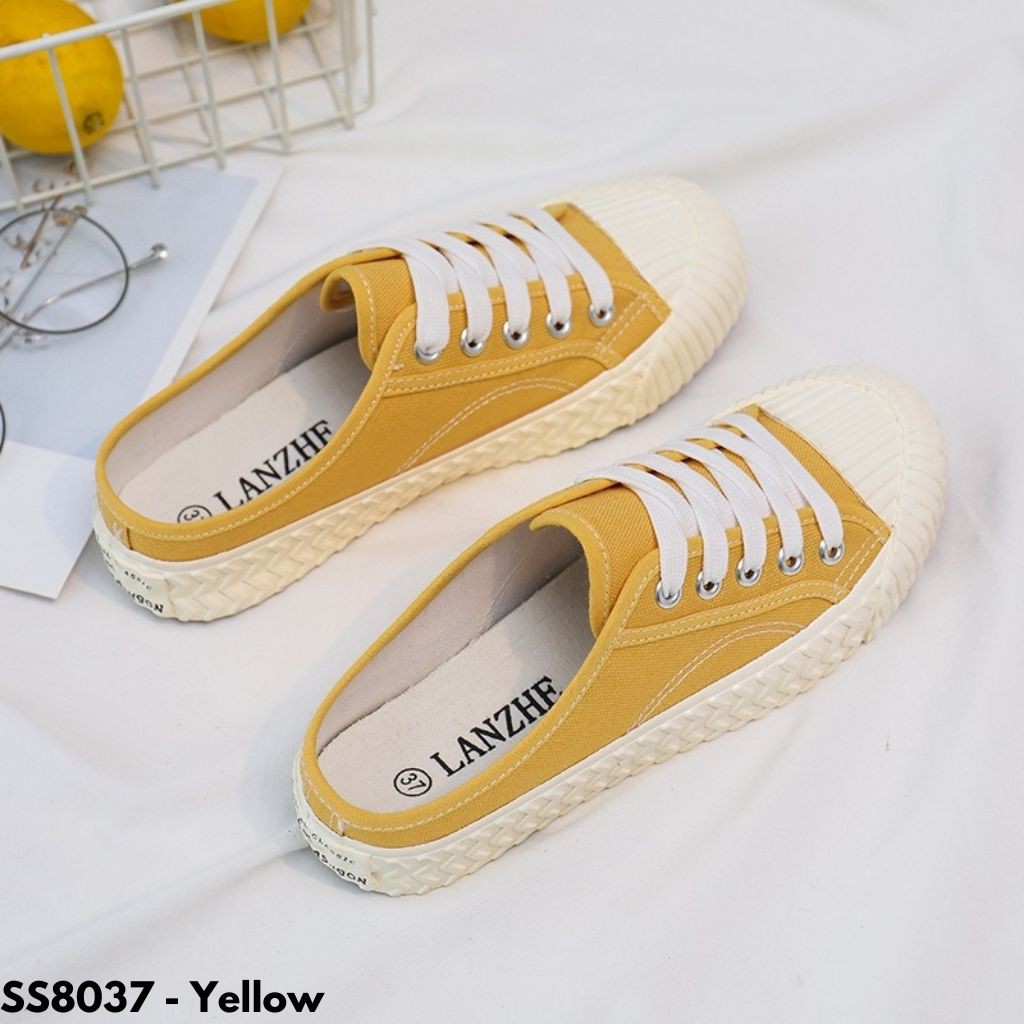 SEPATU SNEAKERS SLOP IMPORT HIGHSOLE WANITA KEKINIAN IMPORT GAYA KOREA SIMPLE KLASIK 8037