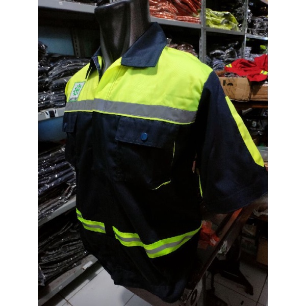 SERAGAM SAFETY LENGAN PENDEK NAVY STABILO