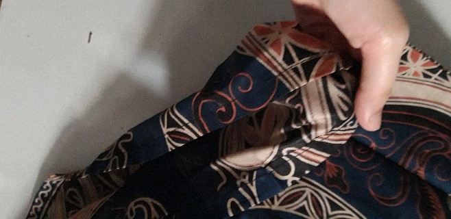 Batik Tunik Shibori Jumputan Terbaru Size S-3l / Hrb026 Yelbor Navbor / Biru Putih / Original..