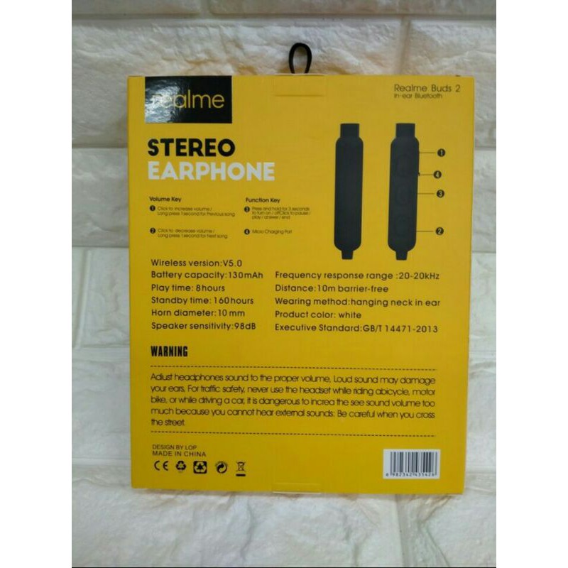 HF HAENDSET BLUETOOTH REALME R-600 HAEADSER EARPHONE R-600