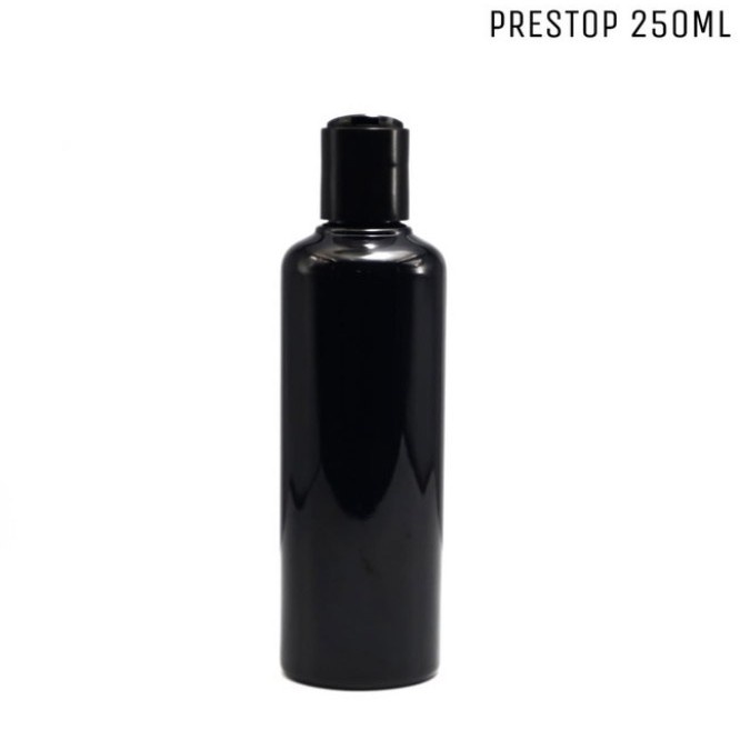 BABEE - BOTOL PLASTIK 250ML HITAM PRESSTOP PUSHTOP DISCTOP / BOTOL PRESSTOP 250 ML HITAM ISI ULANG