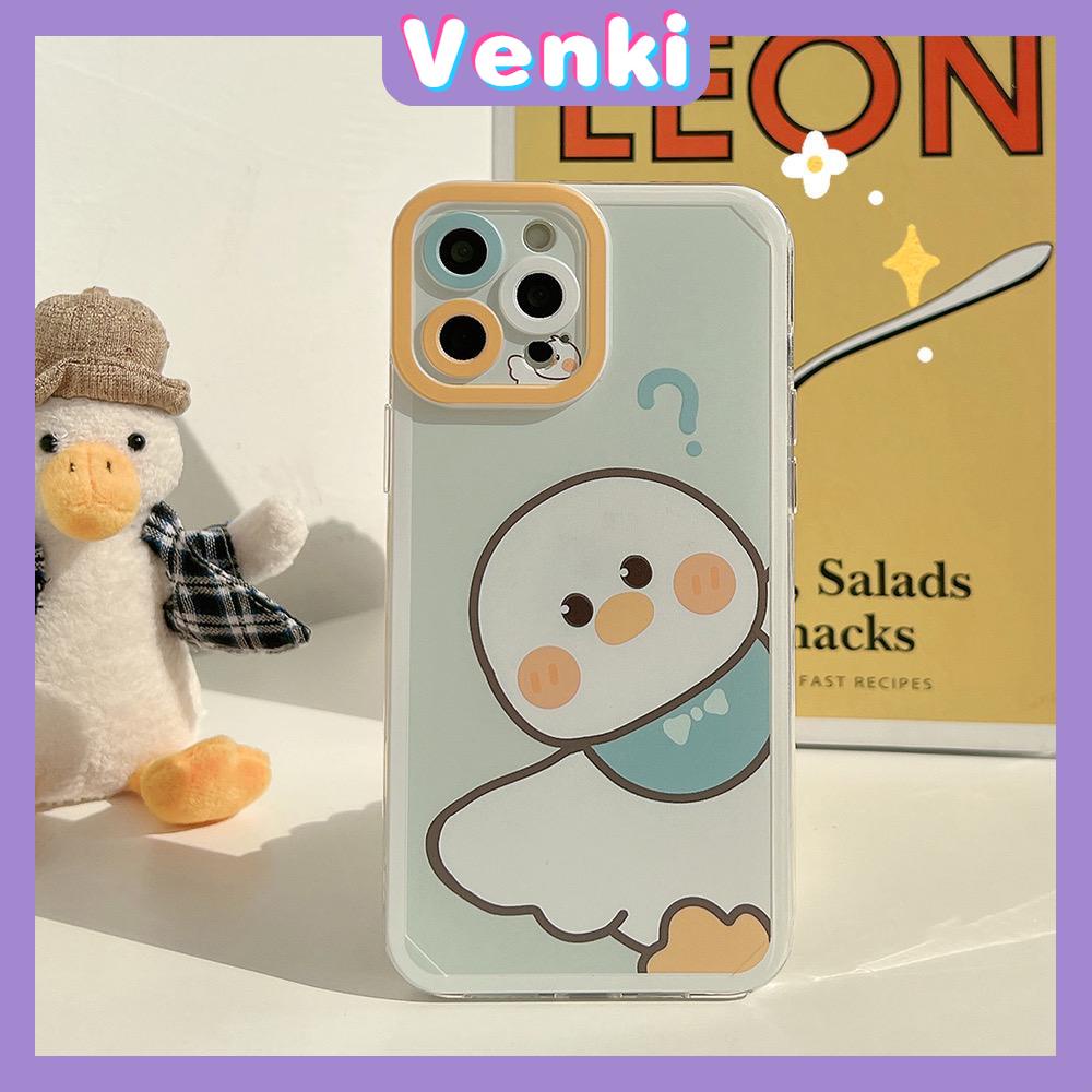 iPhone Case Silicone Soft Case Clear Case Square Edge Angel Eye Cat Eye Pupil Eye Full Coverage Camera Protection Shockproof Case Duck Cartoon Cute Style For iPhone 13 Pro Max iPhone 12 Pro Max iPhone 11 Pro Max iPhone 7 Plus iPhone XR XS MAX 12 Pro 7