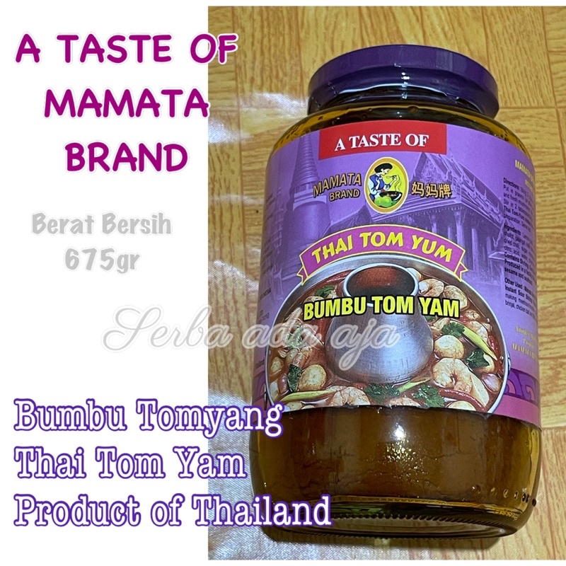 Bumbu Tom Yum MAMATA BRAND - Bumbu Tomyang Instan - Bumbu Thai Tom Yum Instan