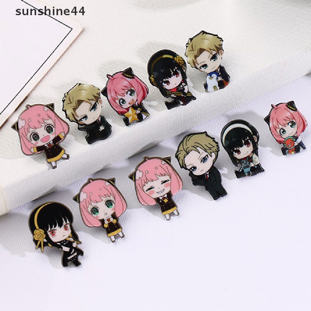 Sunshine Bros / Pin Bentuk Anime Cospaly Loid Anya Yor Bahan Metal Untuk Aksesoris Kostum