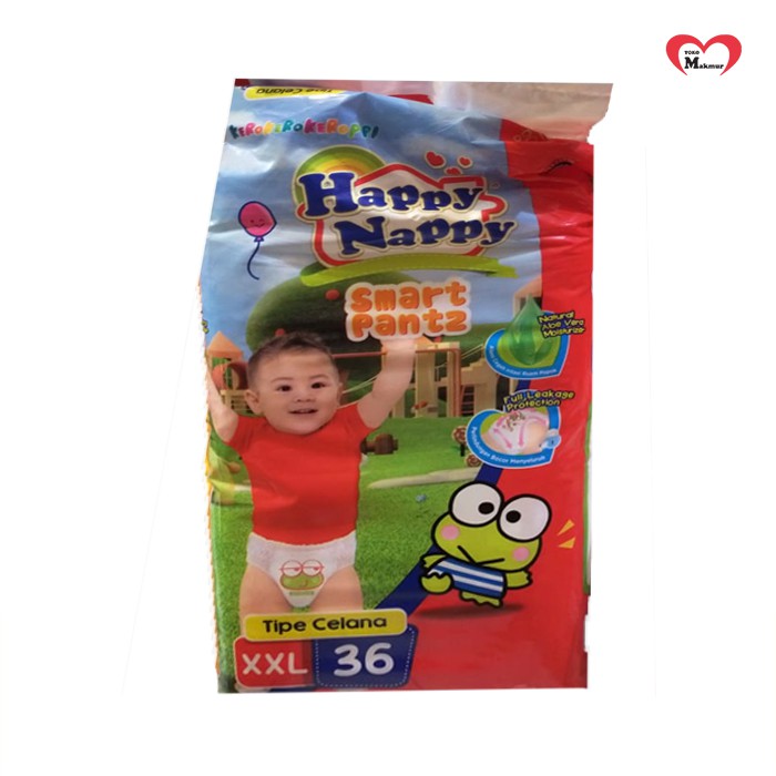 Happy Nappy Pants S60/M54/L48/Xl44/Xxl36 / Toko Makmur Online