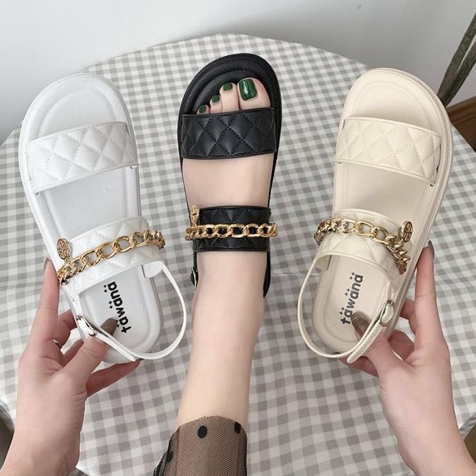 Sale Sandal Tawana Gunung Wedges Wanita Import - Paling Dicari