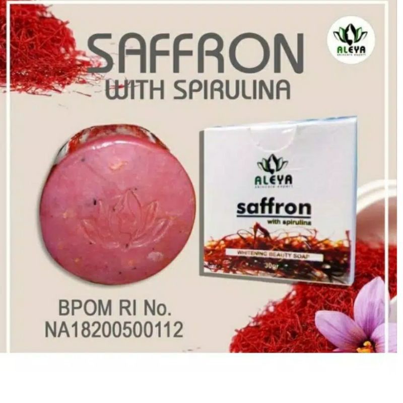 SABUN SAFFRON PENGHILANG JERAWAT BY ALEYA BPOM ORIGINAL 100%