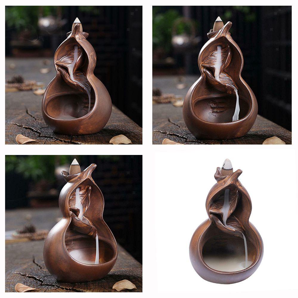 R-flower Incense Burner Kerajinan Tangan Dekorasi Rumah Keramik Tungku Aromaterapi