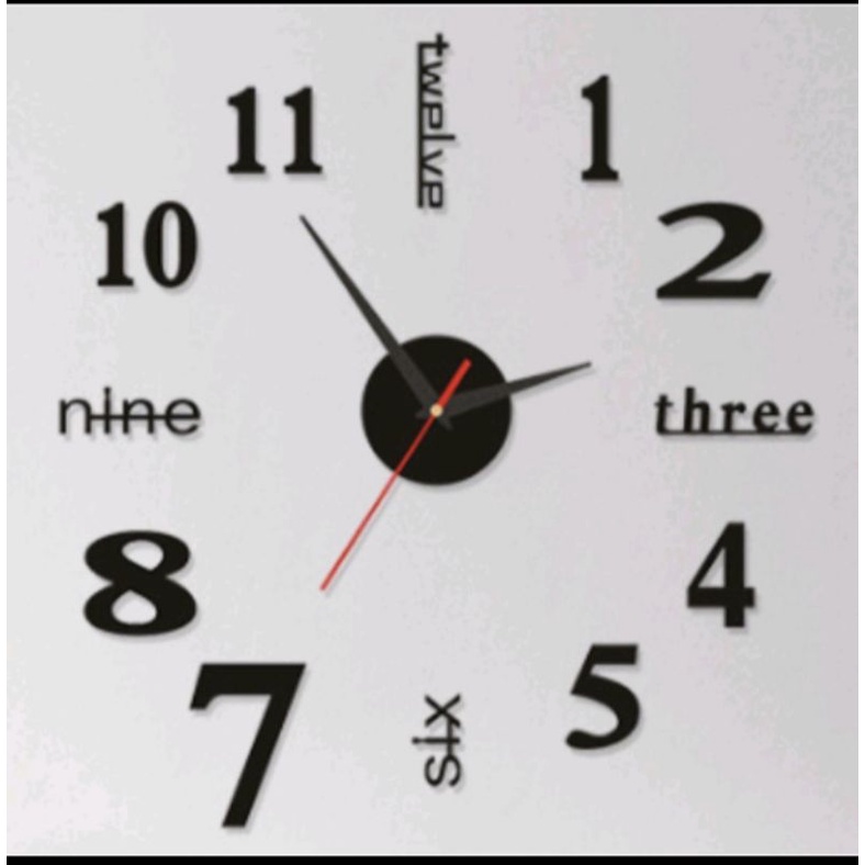 hiasan dinding jam dinding jumbo diy 150cm jam dinding besar dan jumbo jam dinding tempel tembok pajangan dinding hiasan jam dinding aesthetic dinding ruang tamu jam dinding unik jam dinding murah jam dinding gold-ANGKA STYLE MINI
