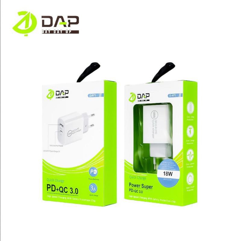 DAP D-AP5 Charge Power Super 18W Quick Charge PD+QC3.0