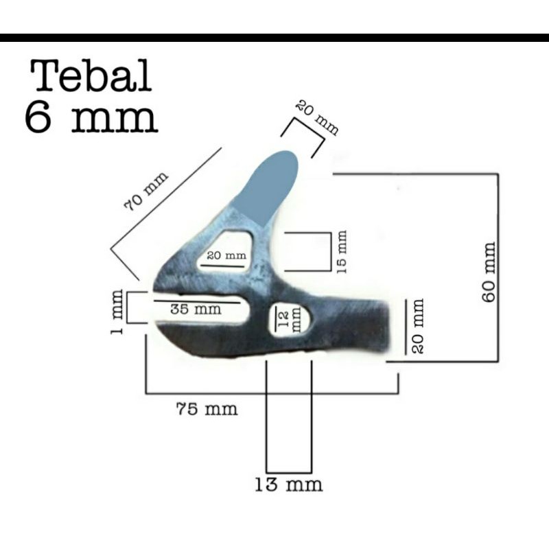 Besi plat 6mm custom