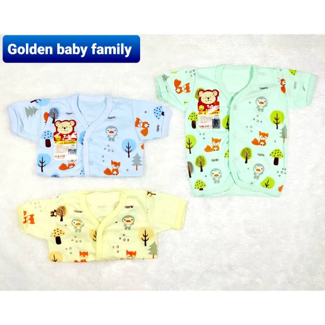 BAJU TARA PENDEK BIS WARNA FRINT  SIZE 3-6M