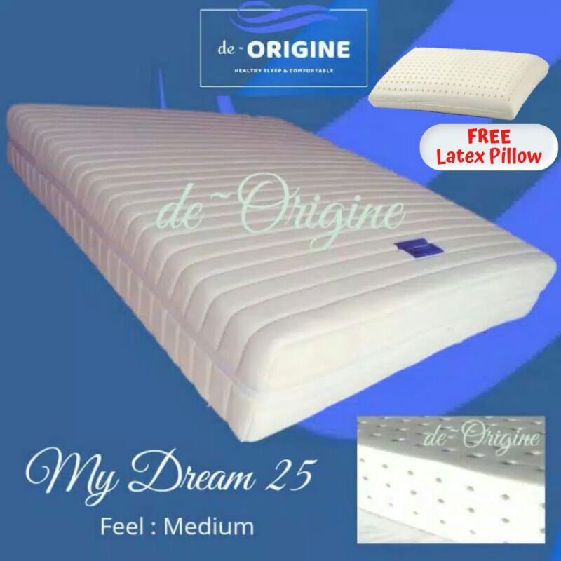 [BEST PRICE] - Kasur Latex de-Origine MY DREAM 90x200x25 / 100x200x25 / 120x200x25 / 120x200x30 / 14