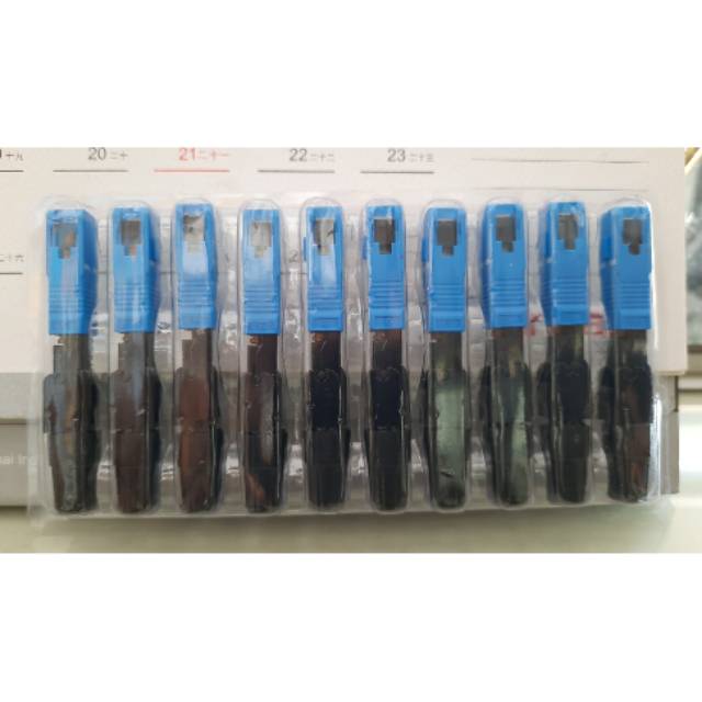 FAST CONNECTOR BIRU SC UPC Model Buaya ISI 10 PCS