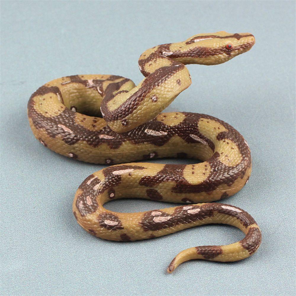 Mainan Ular Agustina Mainan Anak Koleksi Hadiah Model Python Liar Ular Realistis Ukuran Besar Mainan Model Python