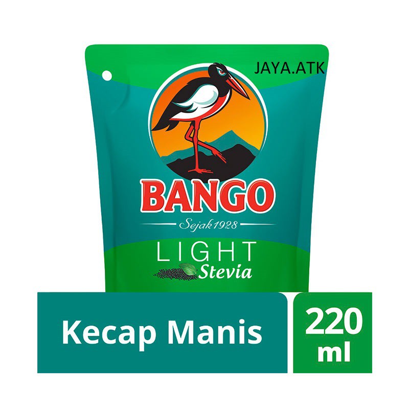 KECAP MANIS BANGO LESS SUGAR LIGHT REFILL ISI ULANG POUCH 220 ML