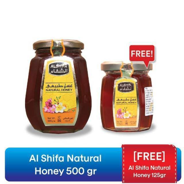 Paket Promo Madu AlShifa Natural Honey Pack 500g Free 125g AL SHIFA