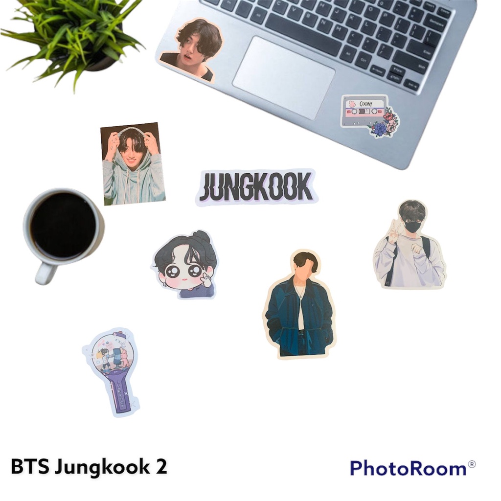 Sticker Pack Tumblr Aesthetic  BTS Set Jungkook V Taehyung Waterproof Hiasan Laptop Botol Tumbler Case Hp DIY Stiker Laptop Notebook