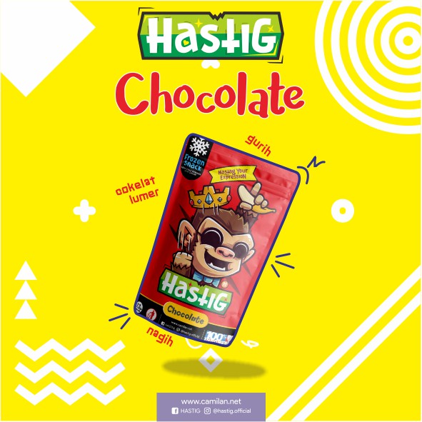 

Hastig Frozen Snack varian rasa Chocolate