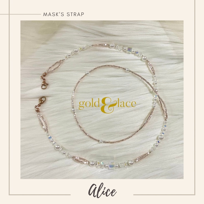 SWAROVSKI MASK STRAP/HIJAB MASK CONNECTOR SWAROVSKI/TALI KONEKTER MASKER/MASK EXTENDER| ALICE