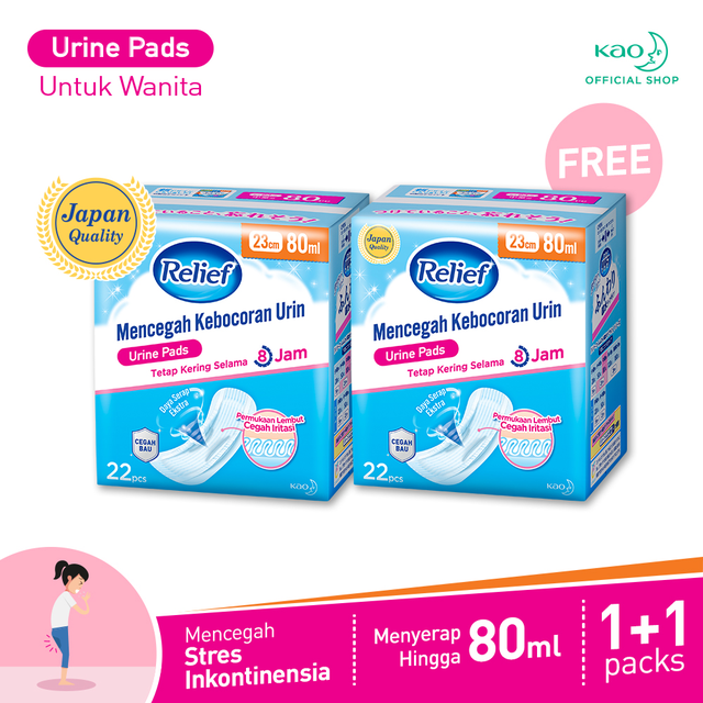 [Buy 1 get 1] RELIEF Urine Pads 80 ml (RLF-SIP MEDIUM)