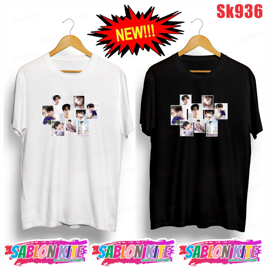 MURAH!!! KAOS KPOP JUNGKOOK PHOTOCARD SK936 UNISEX COMBED 30S