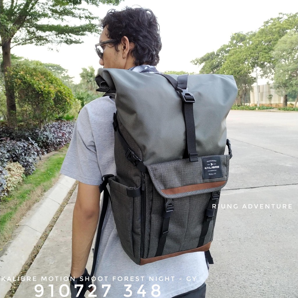 Tas Ransel Kamera Roll Top Kalibre Motion Shoot 910727 348 Original