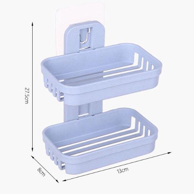 kotak sabun dua tingkat multifungsi drain double soap box (2B1) hsa025