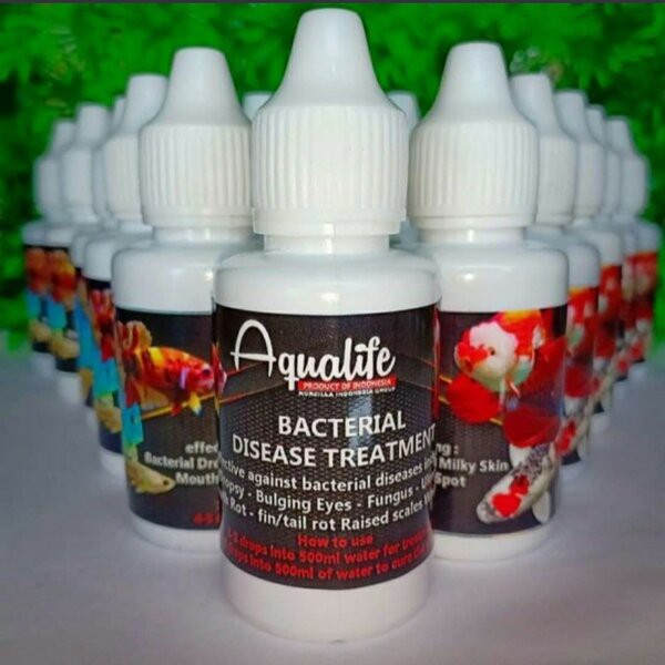 Obat Aqualife Bacterial Disease Treatment Ikan Cupang Guppy Hias 30 ml