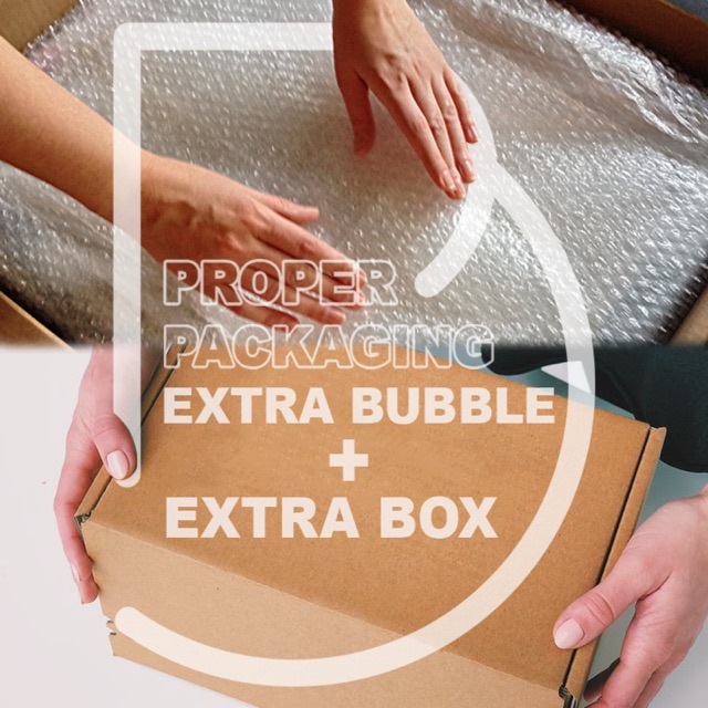 PROPER PACKAGING Extra Bubble Wrap &amp; Box / Bubble Wrap + Box Kardus Tambahan / Packing Order / Dus