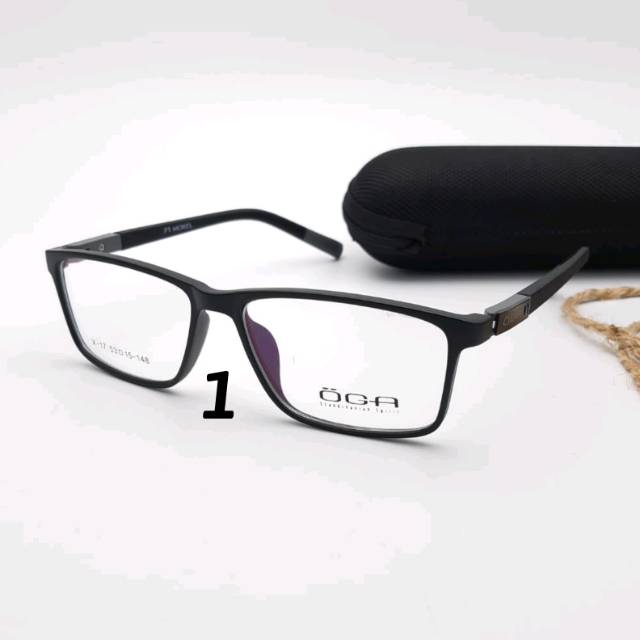 Paket Frame free Lensa Minus Anti Radiasi | Kacamata OGA X-17