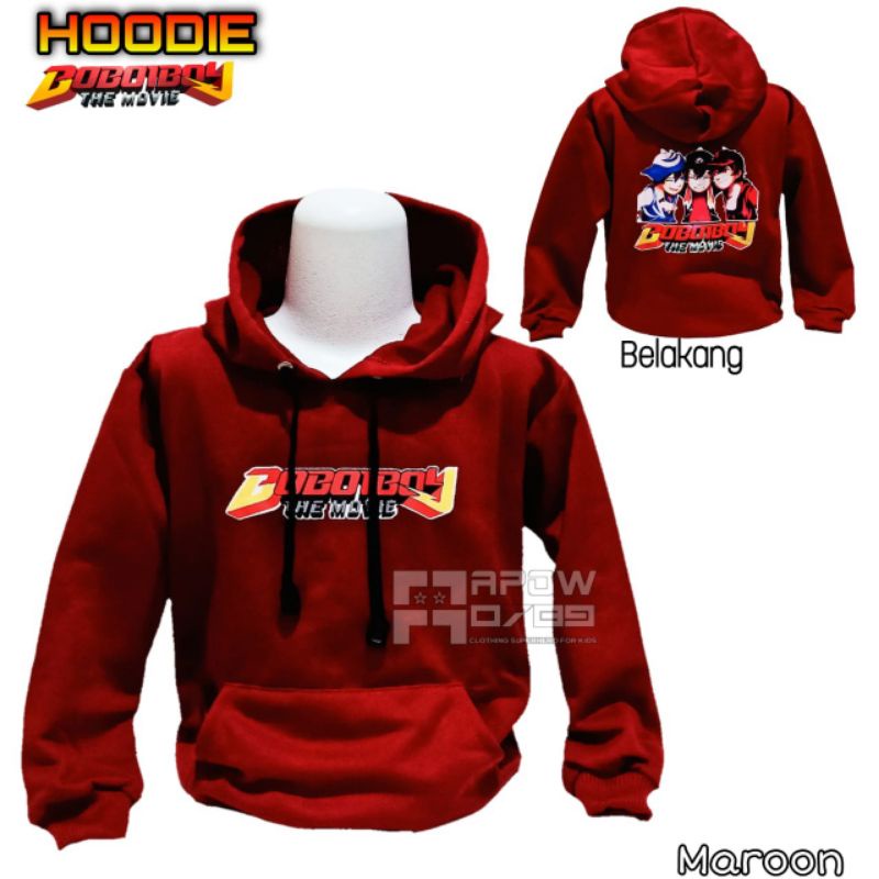 sweater anak boboi boy realpic sablon depan belakang