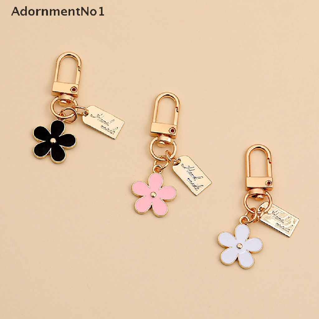 (AdornmentNo1) Casing Soft Case Silikon Motif Bunga Daisy + Gantungan Kunci Untuk Airpods