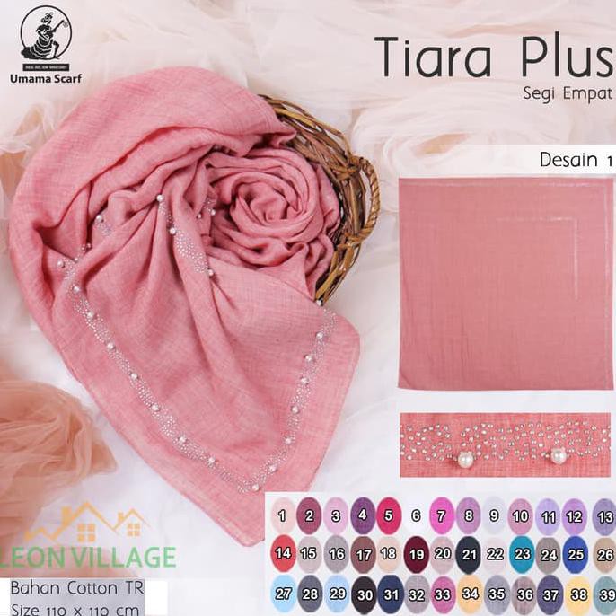 Kerudung Tiara Plus Umama Scarf Hijab Jilbab Segi Empat Mutiara