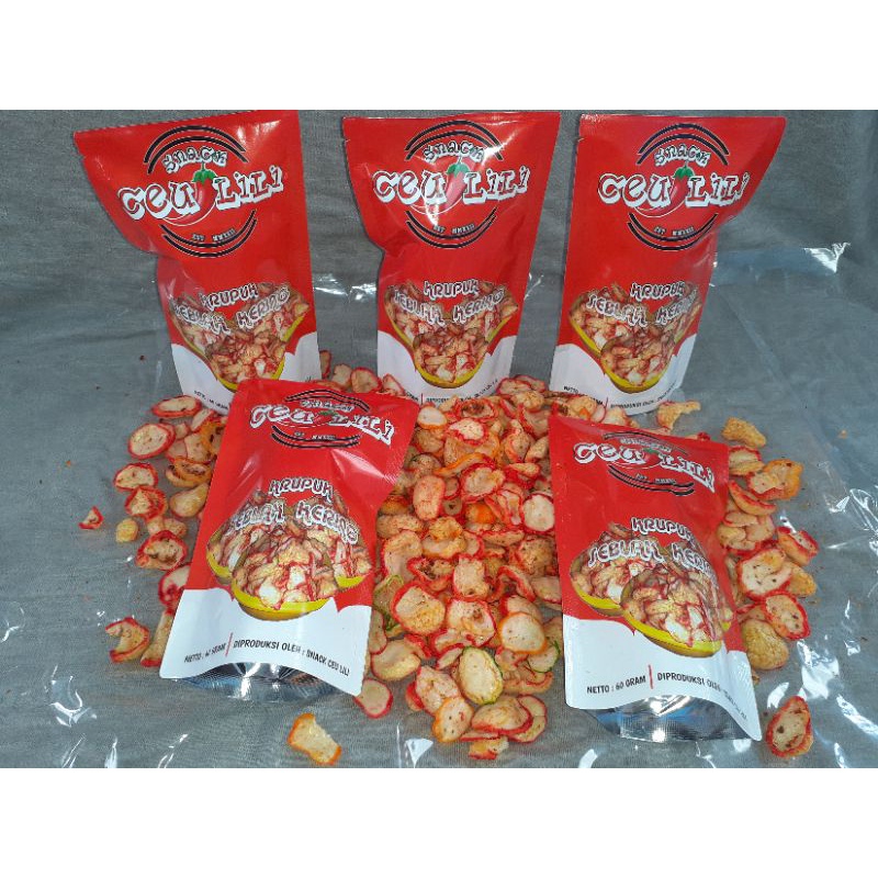 

Seblak Kerupuk kering 60 gram Snack Ceu Lili Original