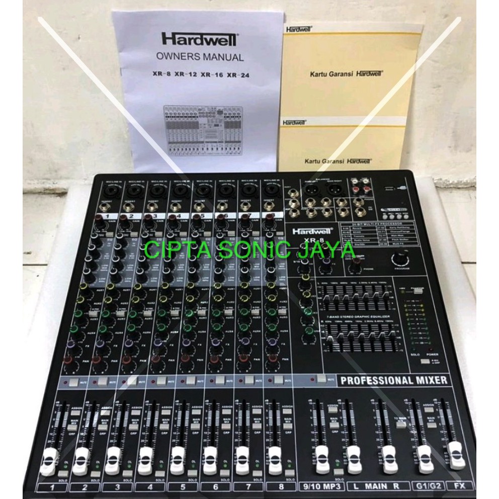 Mixer Hardwell XR 8 Original 8 Channel XR8