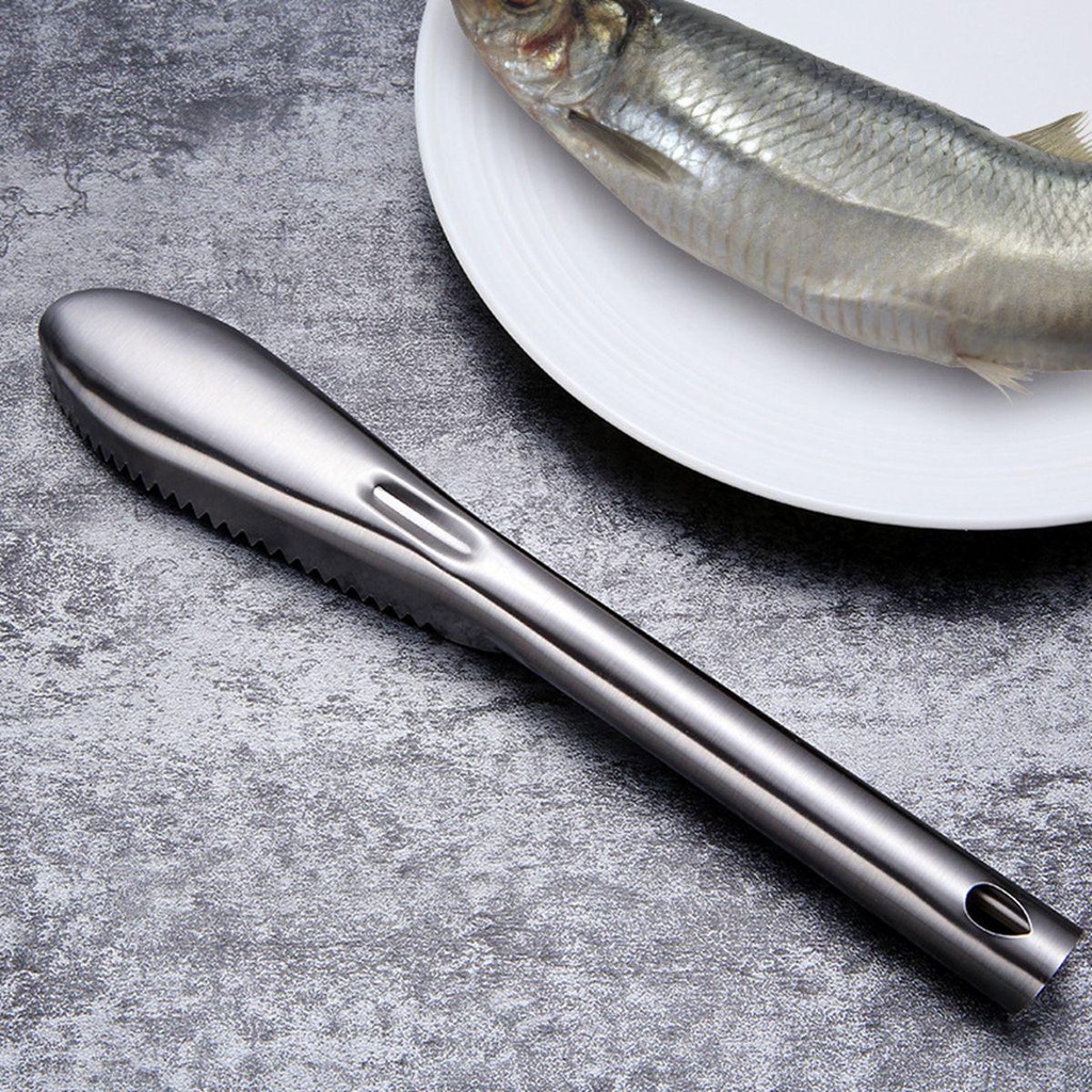 [Elegan] Fish Scaler Efisien Manual Remover Alat Pembersih Pengupas Kulit Ikan Sikat