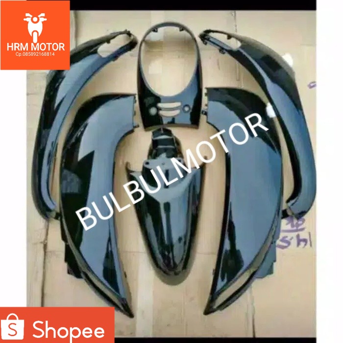 Cover Body Honda Scoopy Fi 2013-2017 warna hitam