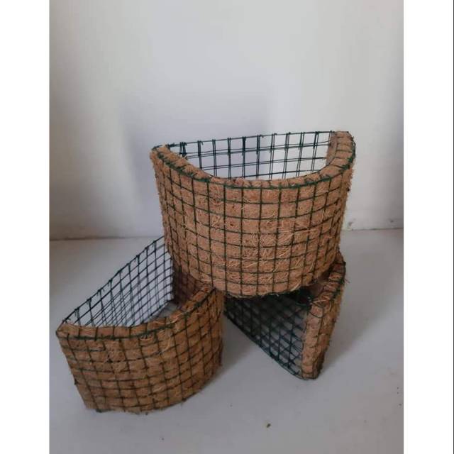 Pot Tempel Anggrek / Pot Dinding Sabut Kelapa / Pot Sabut Kelapa