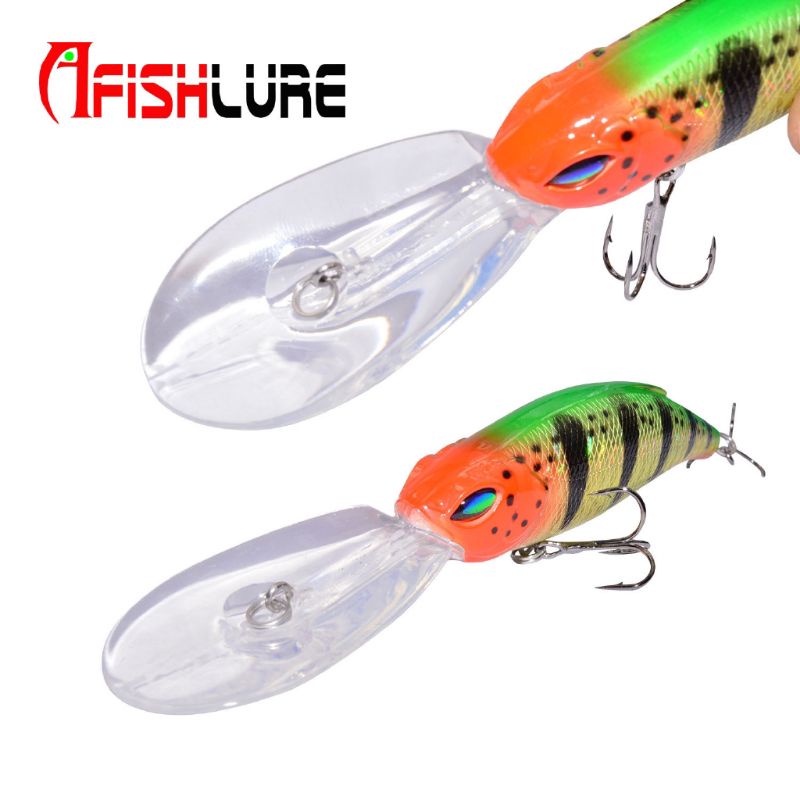 MINNOW CASTING &amp; TROLLING AFISHLURE 17gr 85F Minnow Lidah Panjang 4 Meter