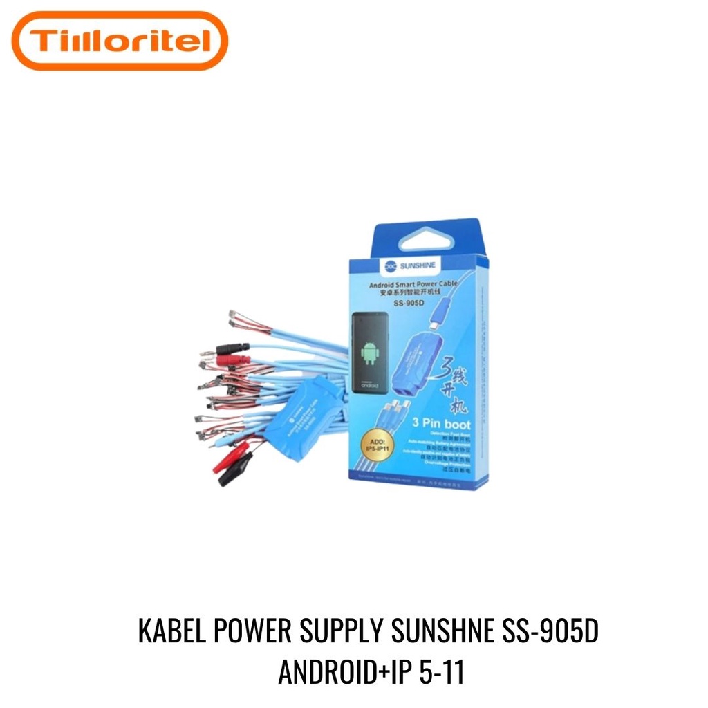 KABEL POWER SUPPLY SUNSHNE SS-905D ANDROID+IP 5-11 (TOOL)