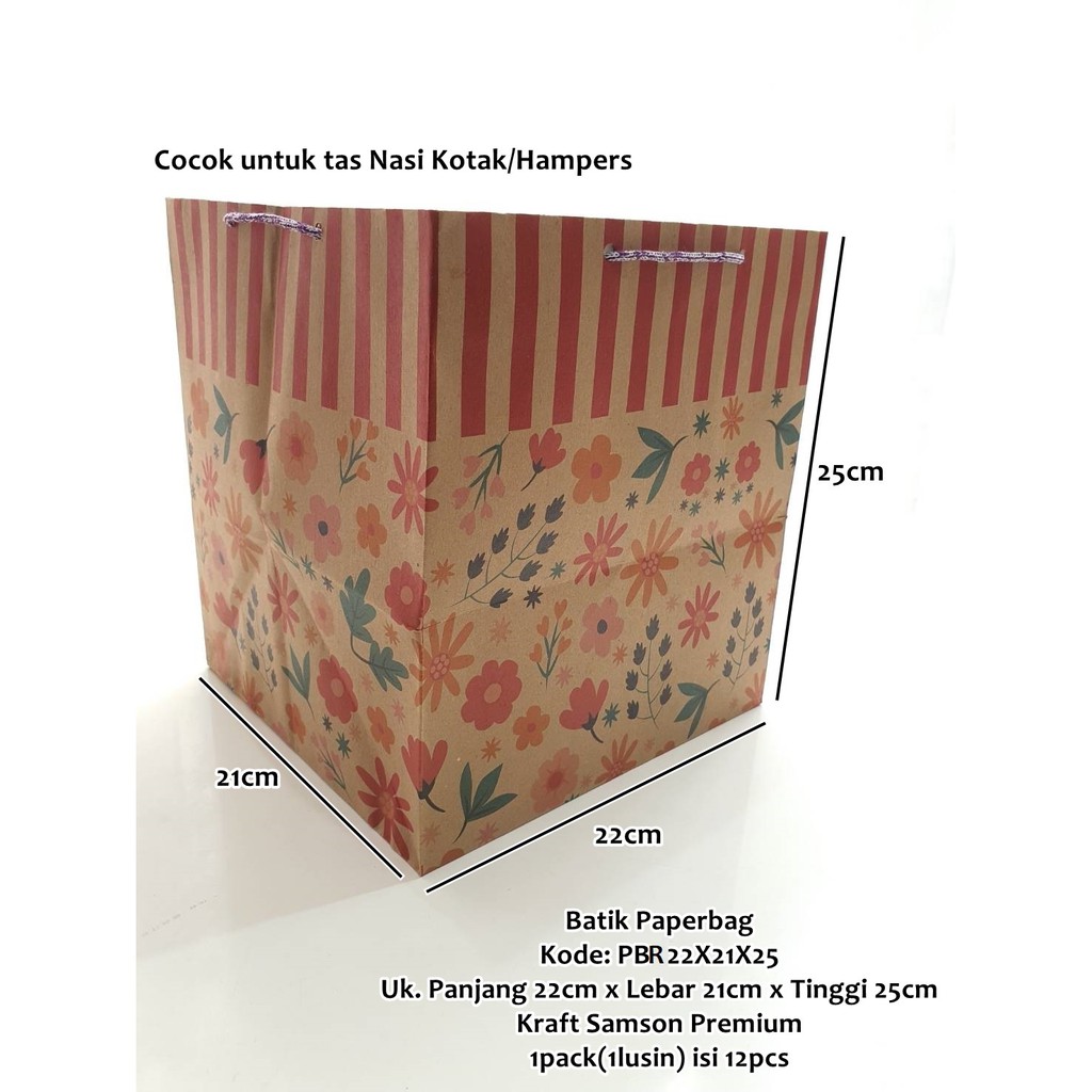 

Paperbag Batik Goodie Bag Ultah Souvenir Tas Kertas Paper Bag Dos Box Nasi Kotak Dus